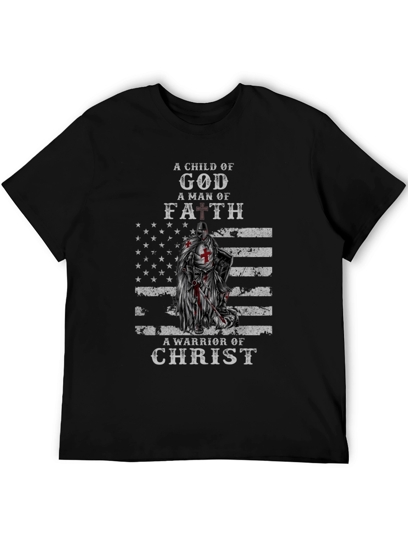 Christian Warrior T-Shirt - Child of God Man of Faith