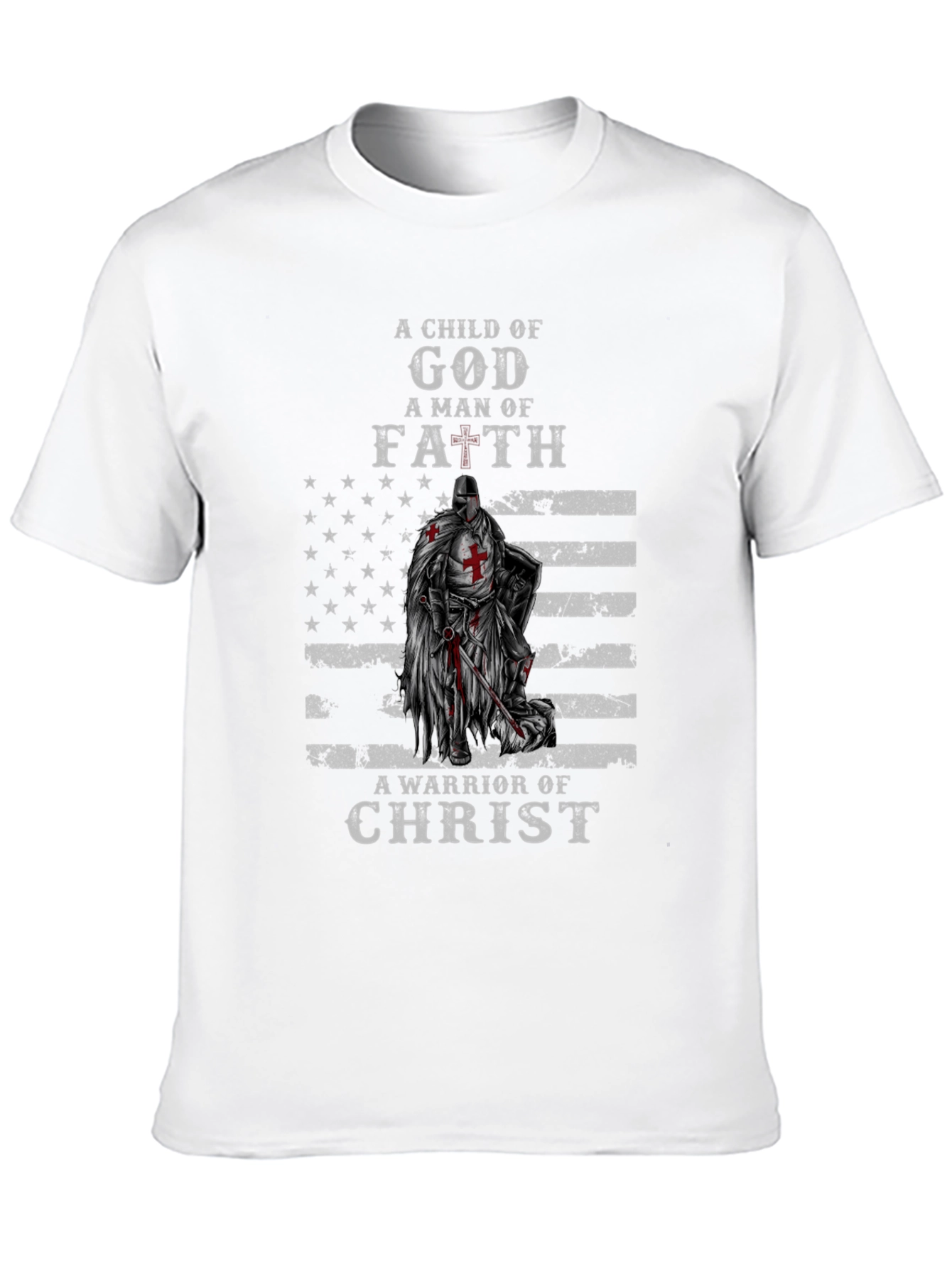 Christian Warrior T-Shirt - Child of God Man of Faith