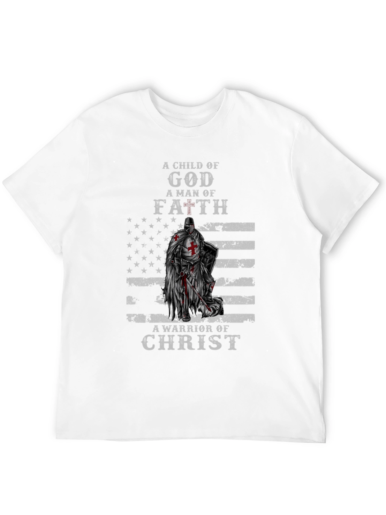 Christian Warrior T-Shirt - Child of God Man of Faith