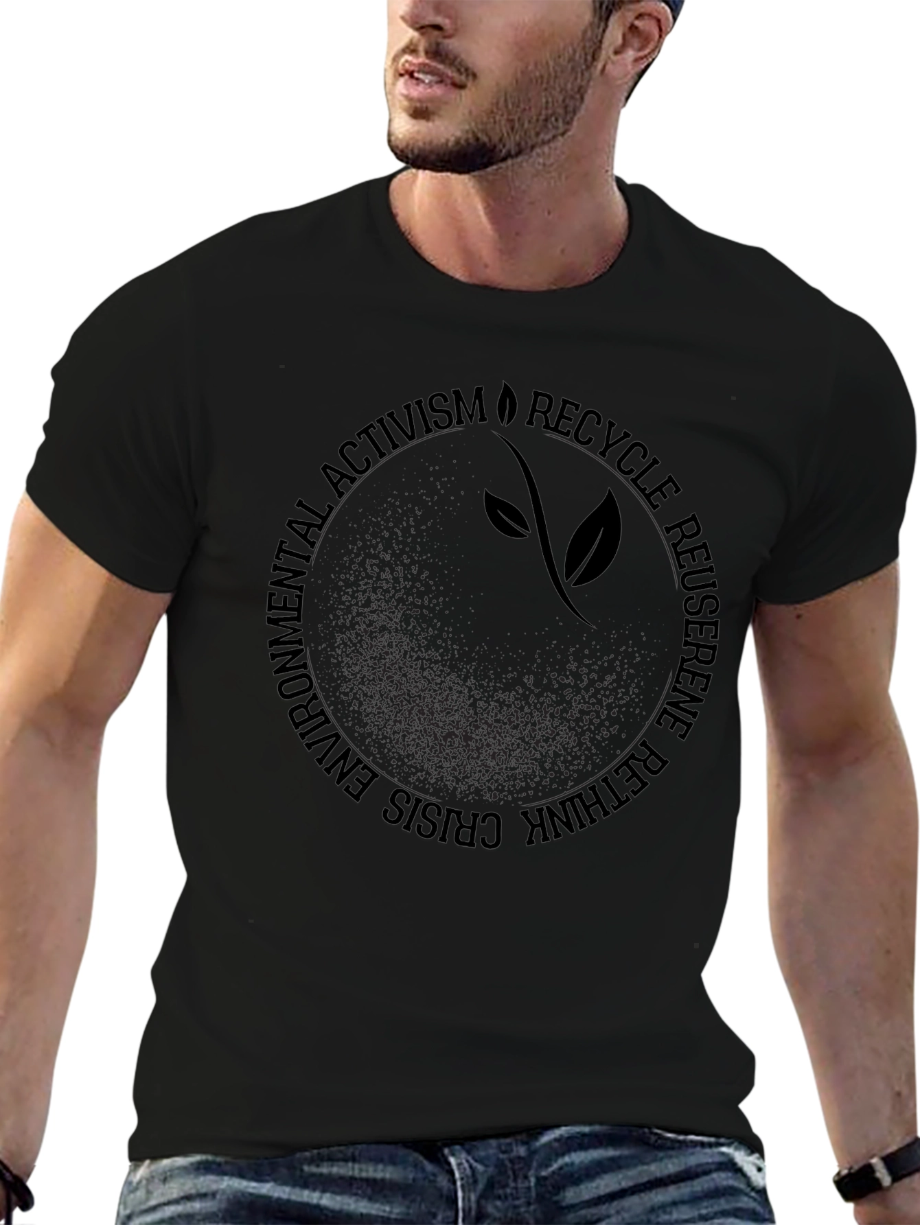 Eco Activism Graphic Tee - Black