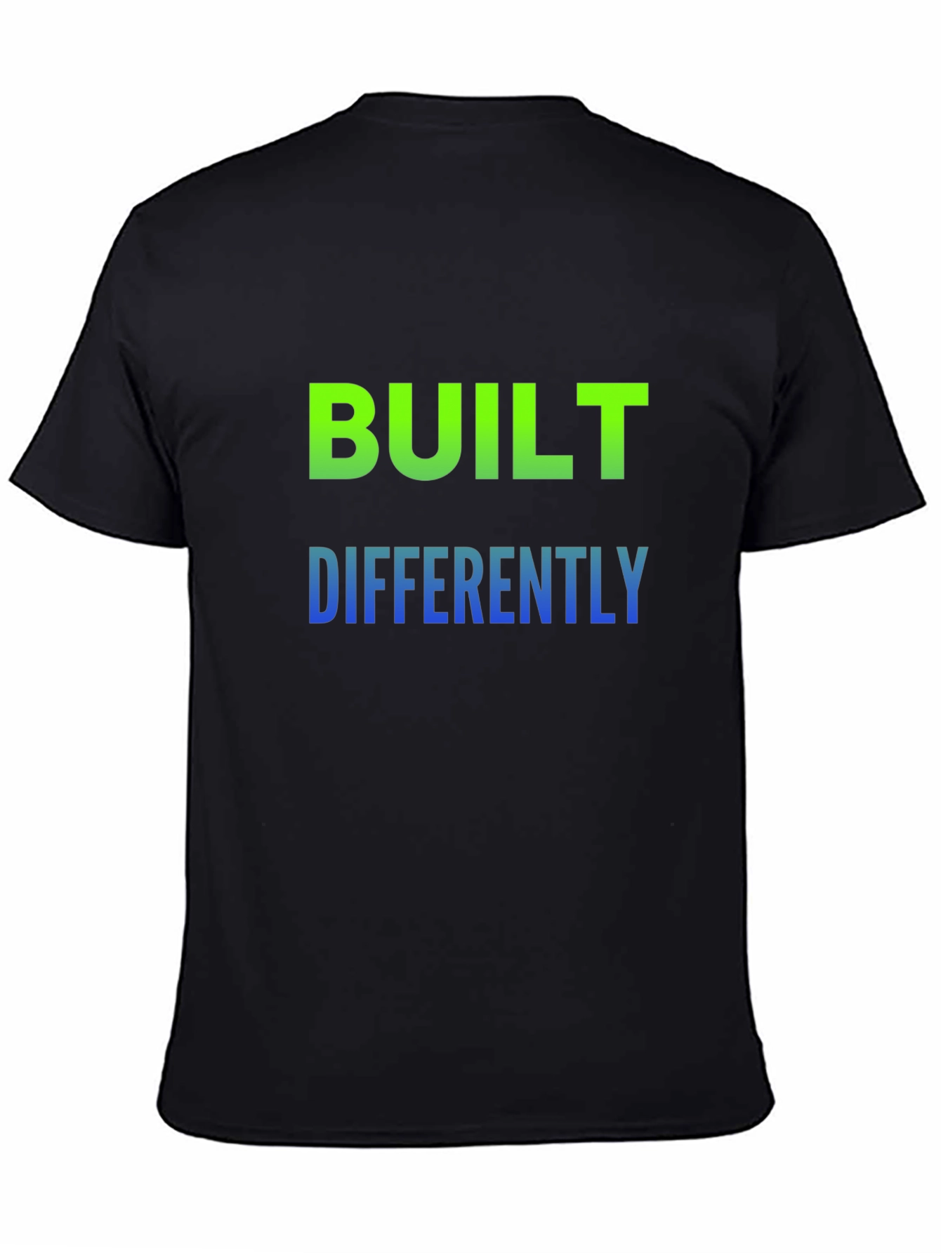 Built Differently Graphic Tee - Black Cotton T-Shirt