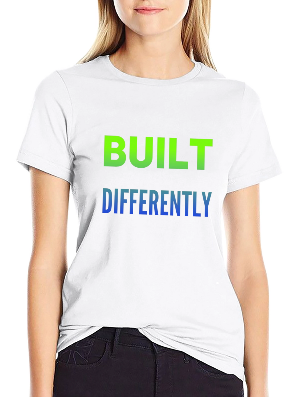 Built Differently Graphic Tee - Black Cotton T-Shirt