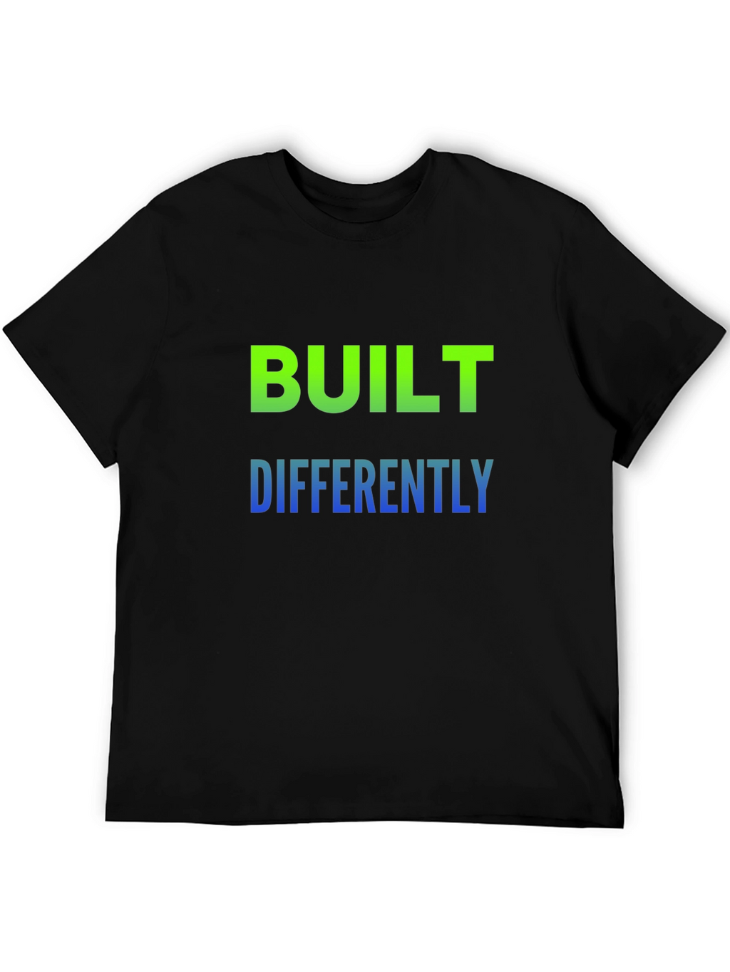 Built Differently Graphic Tee - Black Cotton T-Shirt