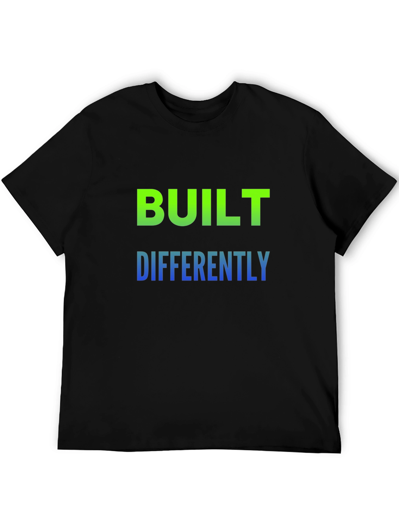 Built Differently Graphic Tee - Black Cotton T-Shirt