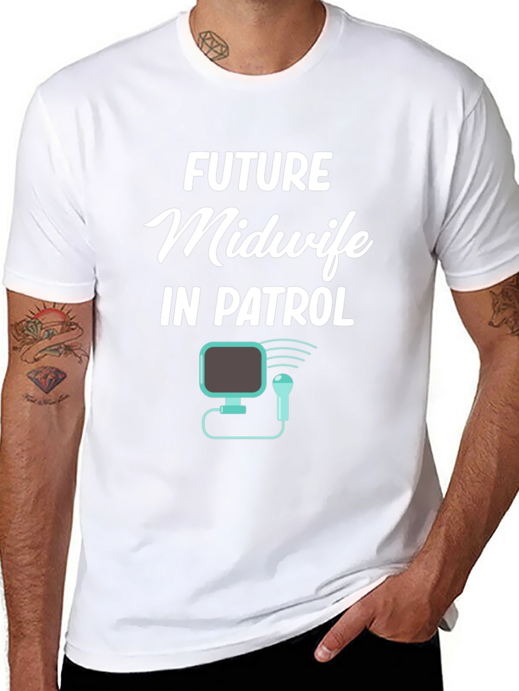 Future Midwife In Patrol Graphic T-Shirt