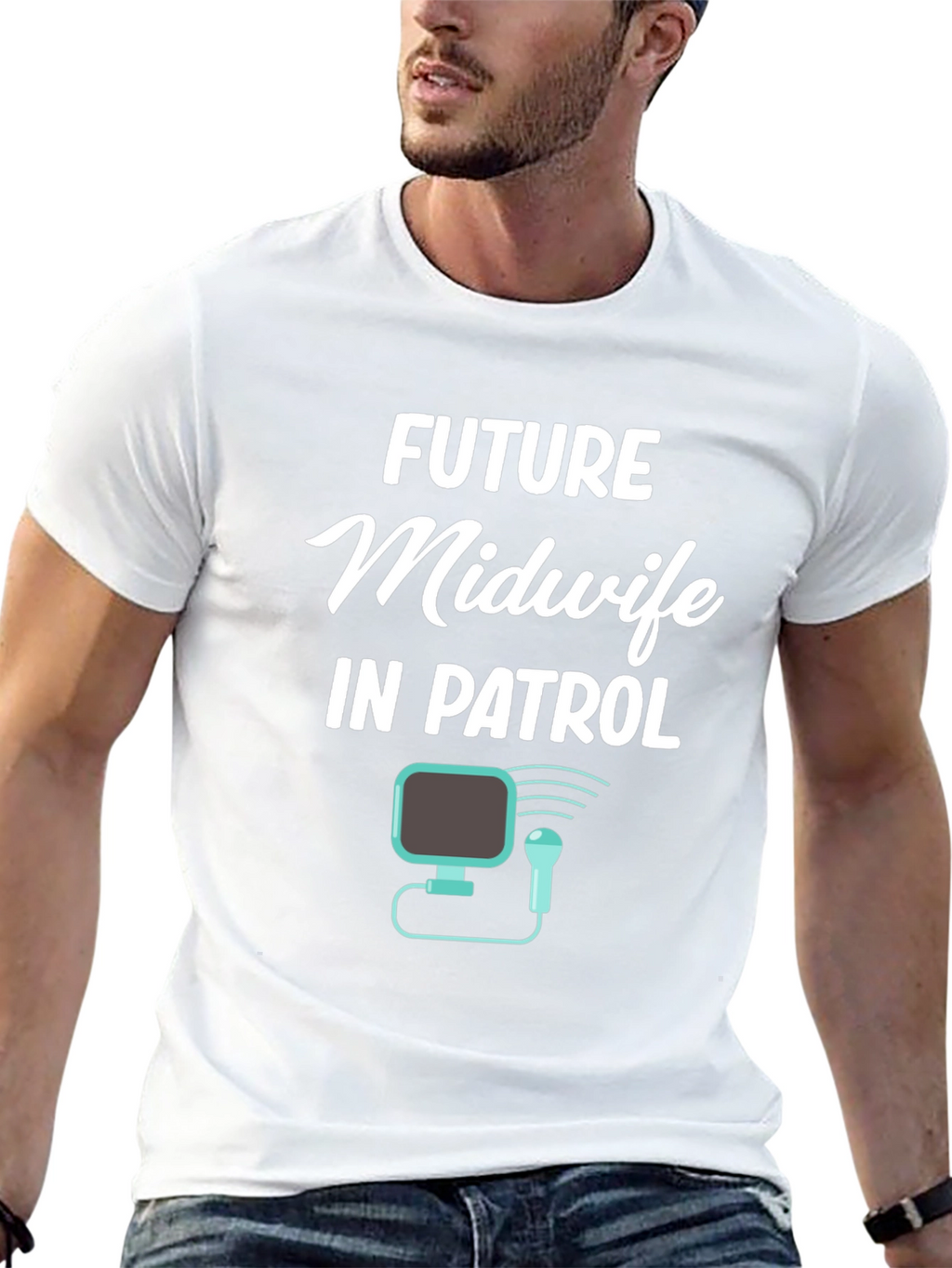 Future Midwife In Patrol Graphic T-Shirt