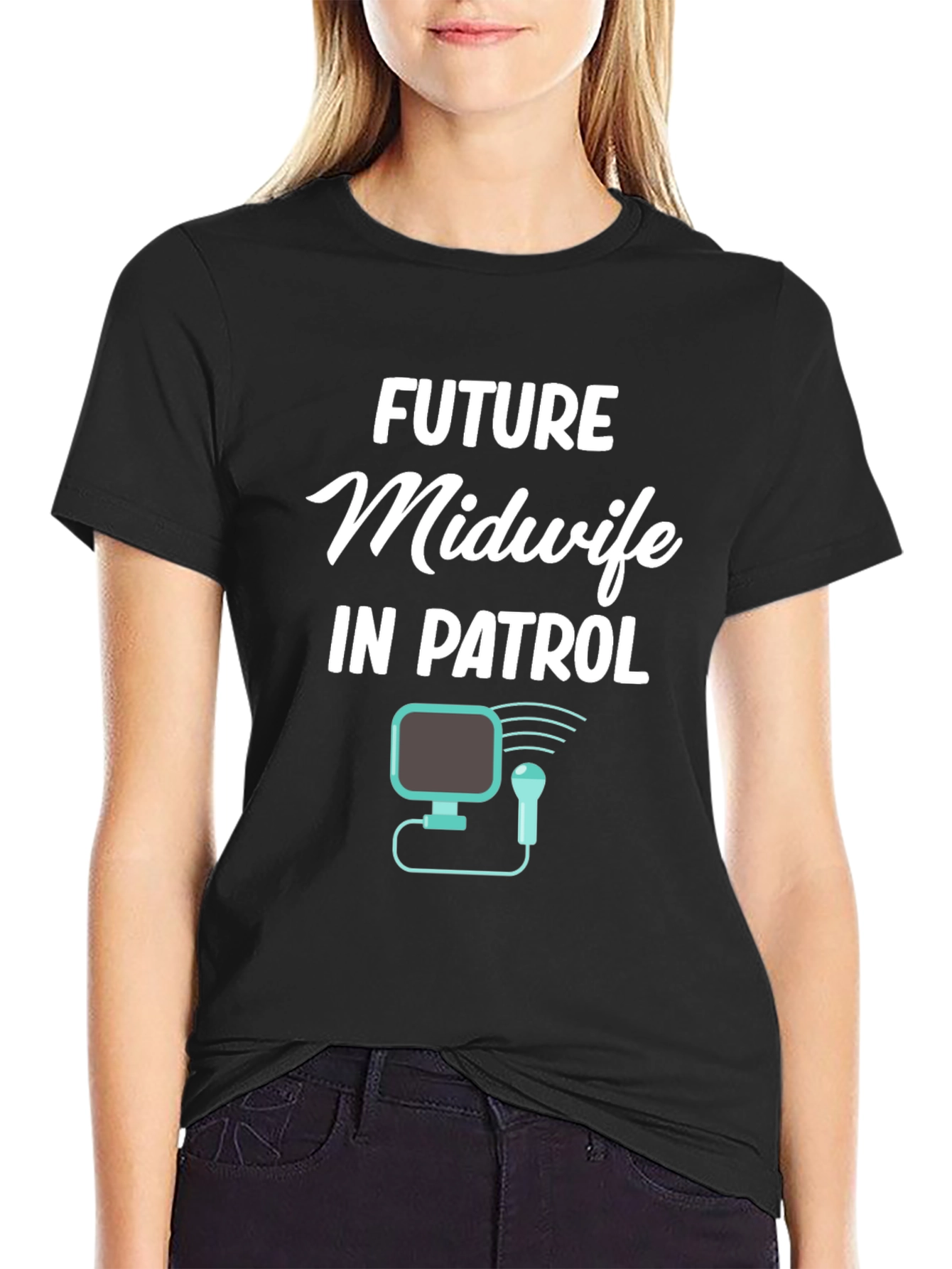 Future Midwife In Patrol Graphic T-Shirt