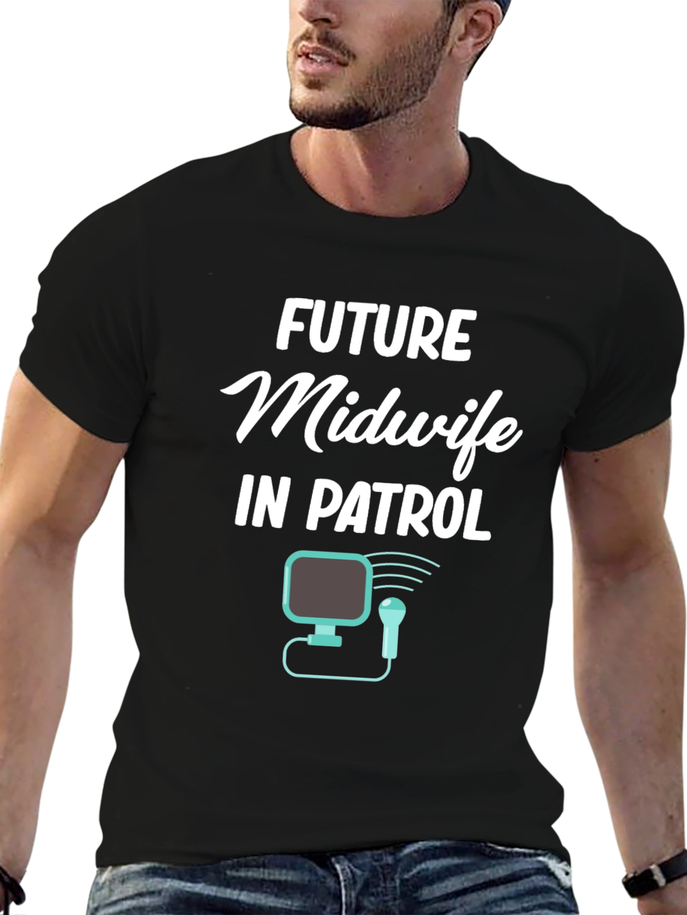 Future Midwife In Patrol Graphic T-Shirt