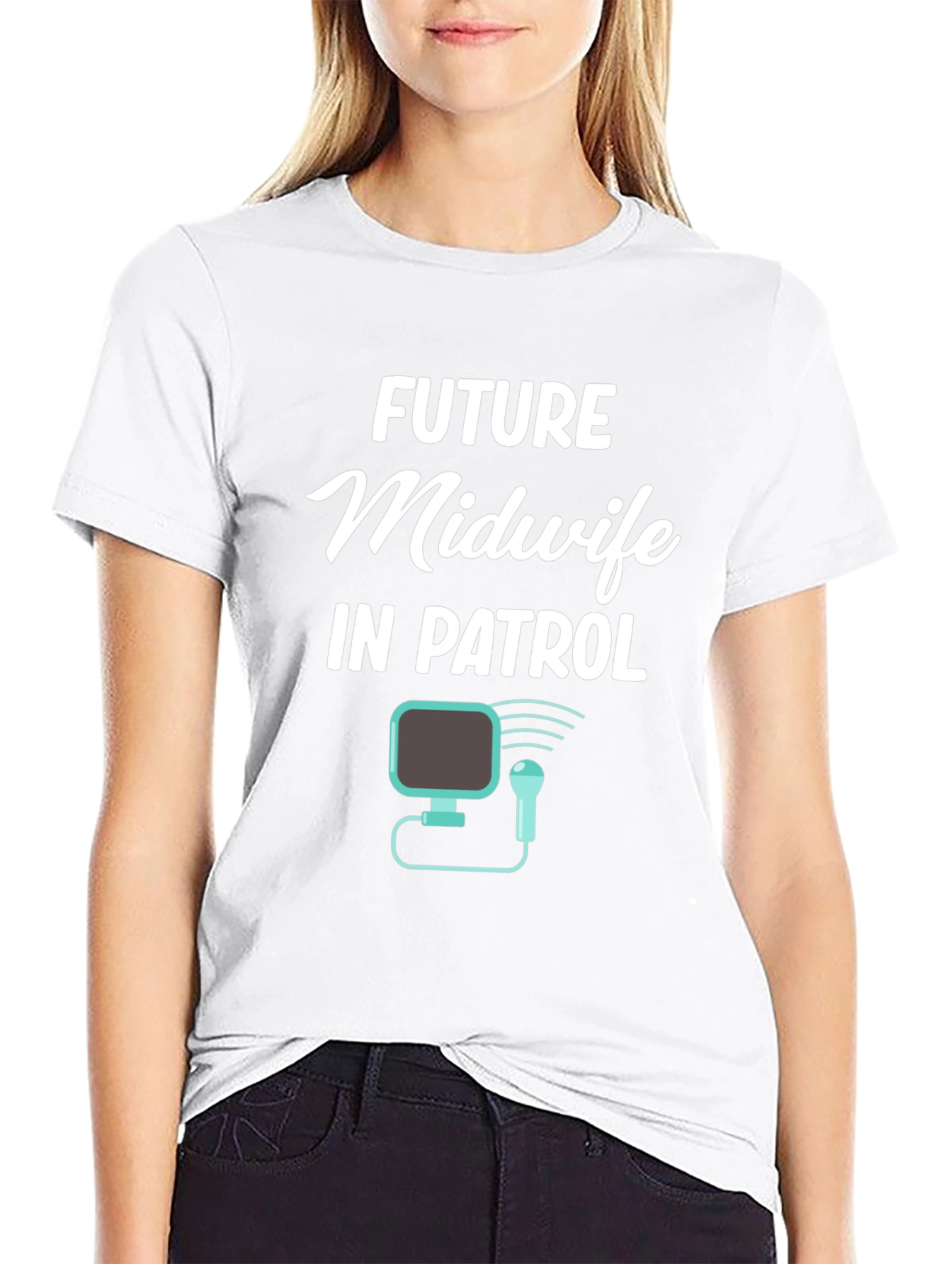 Future Midwife In Patrol Graphic T-Shirt