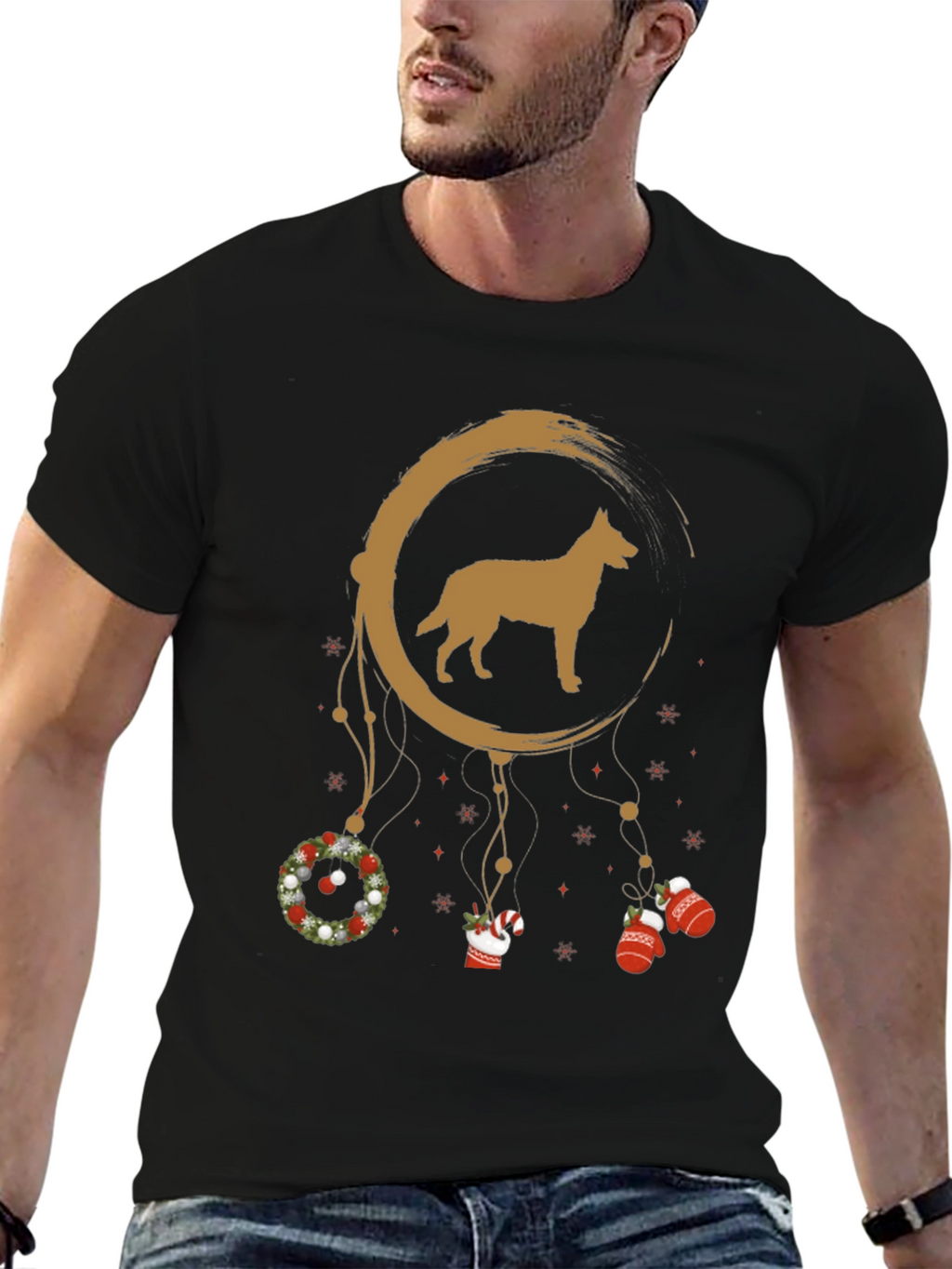 Dog Dreamcatcher Christmas Tee