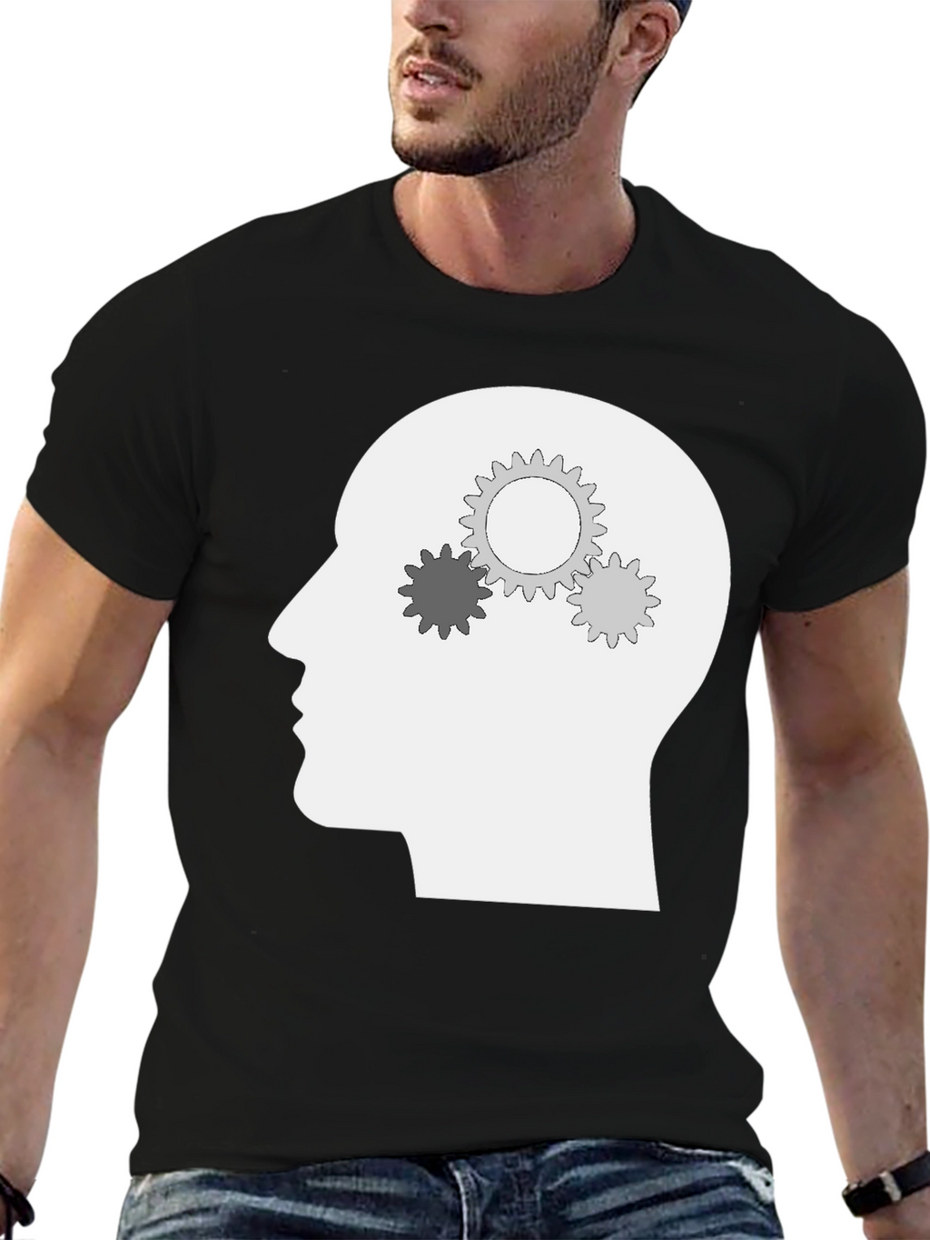 Thinking Mind T-Shirt - Cog Gears Brain Tee