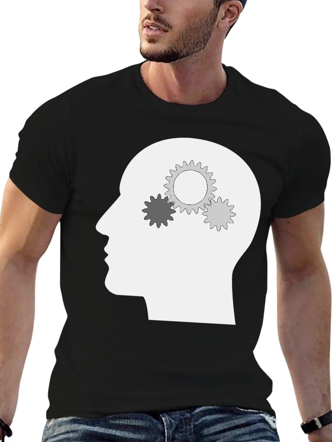 Thinking Mind T-Shirt - Cog Gears Brain Tee