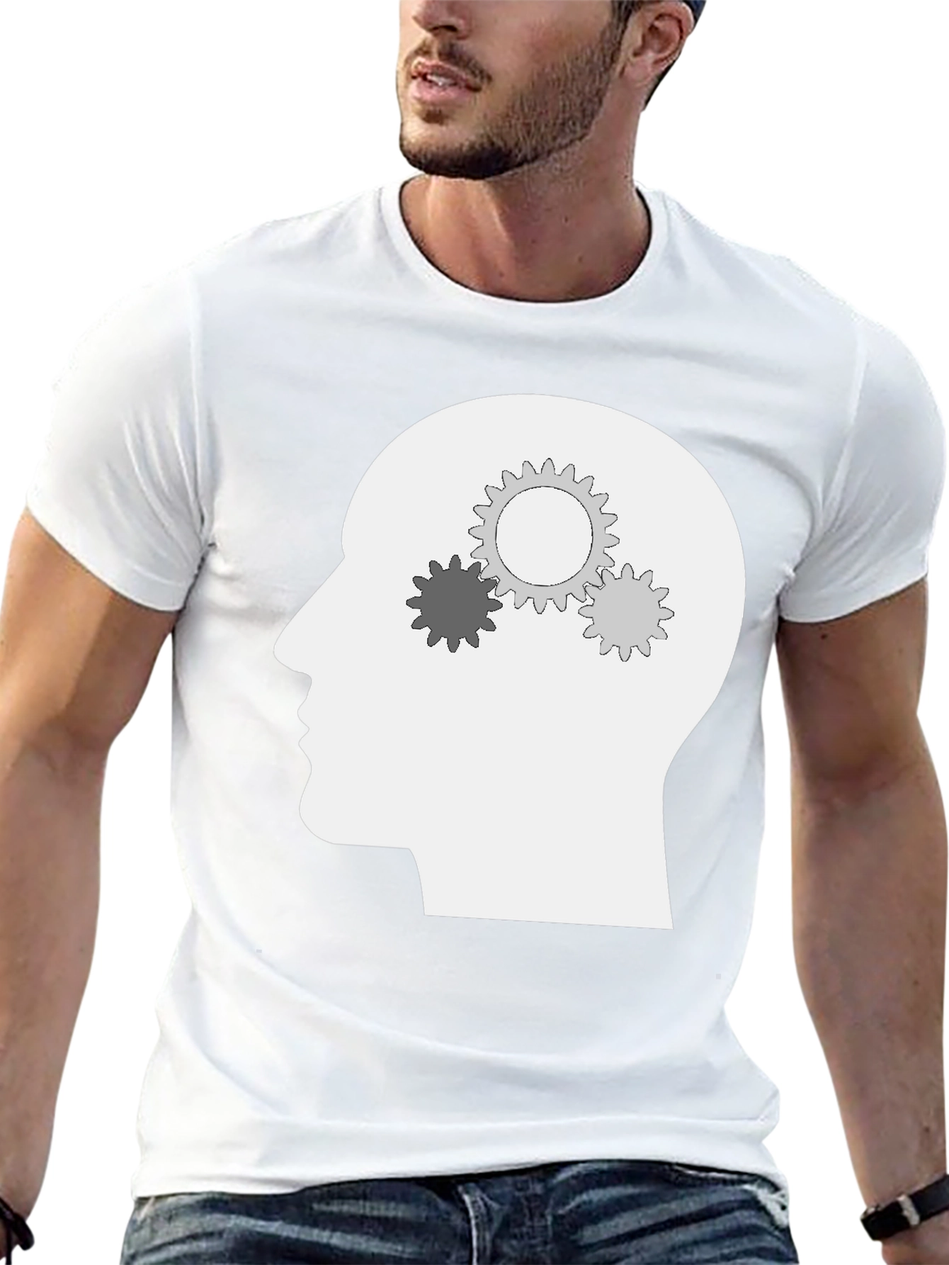 Thinking Mind T-Shirt - Cog Gears Brain Tee