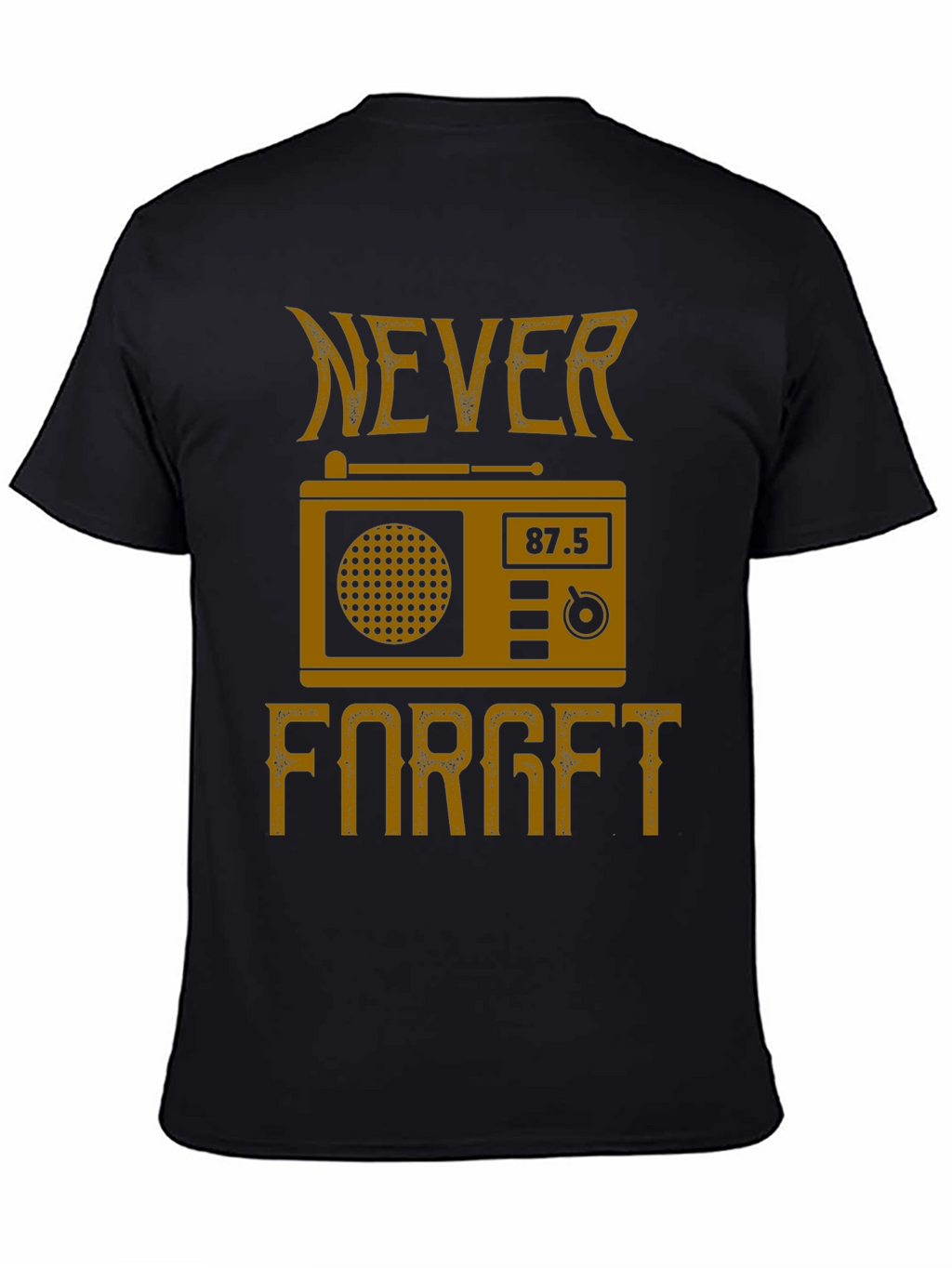 Retro Radio Never Forget Graphic T-Shirt