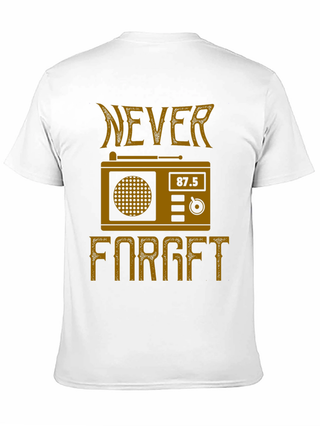 Retro Radio Never Forget Graphic T-Shirt