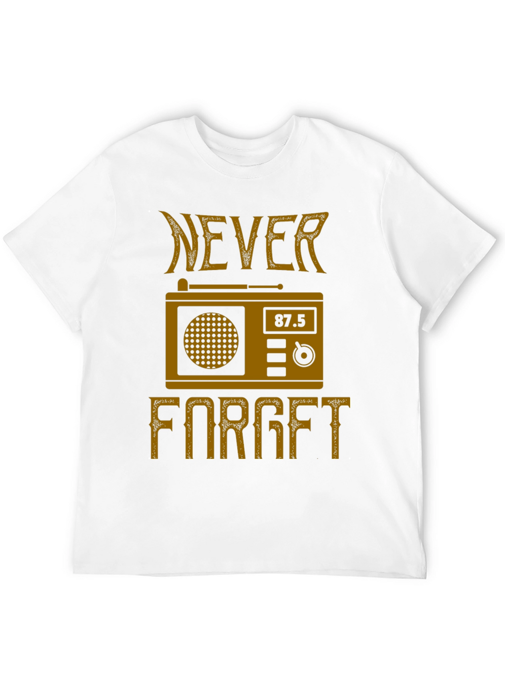 Retro Radio Never Forget Graphic T-Shirt