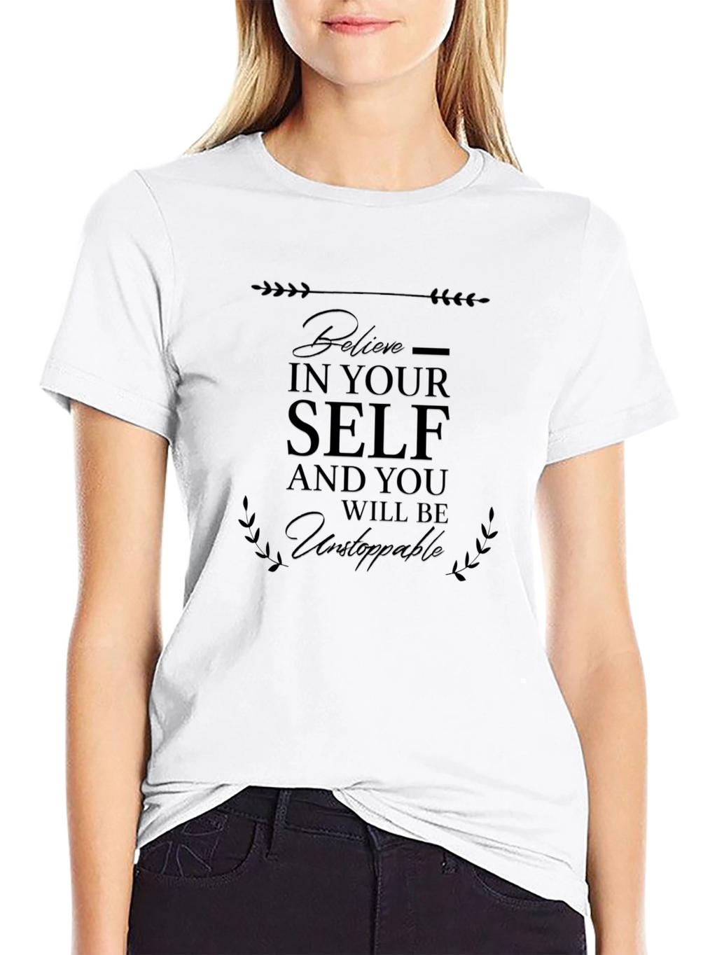 Believe In Yourself Black T-Shirt