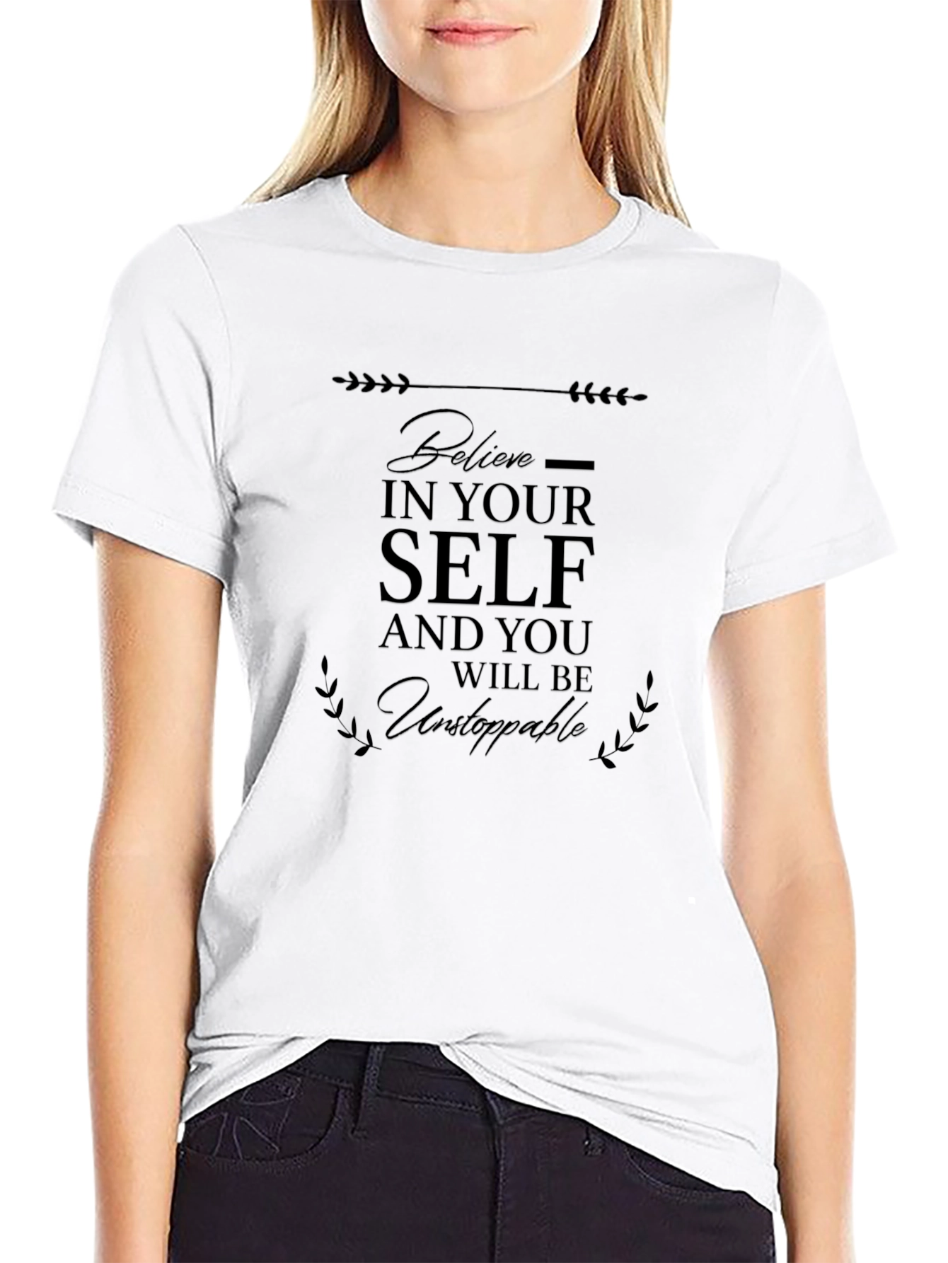 Believe In Yourself Black T-Shirt