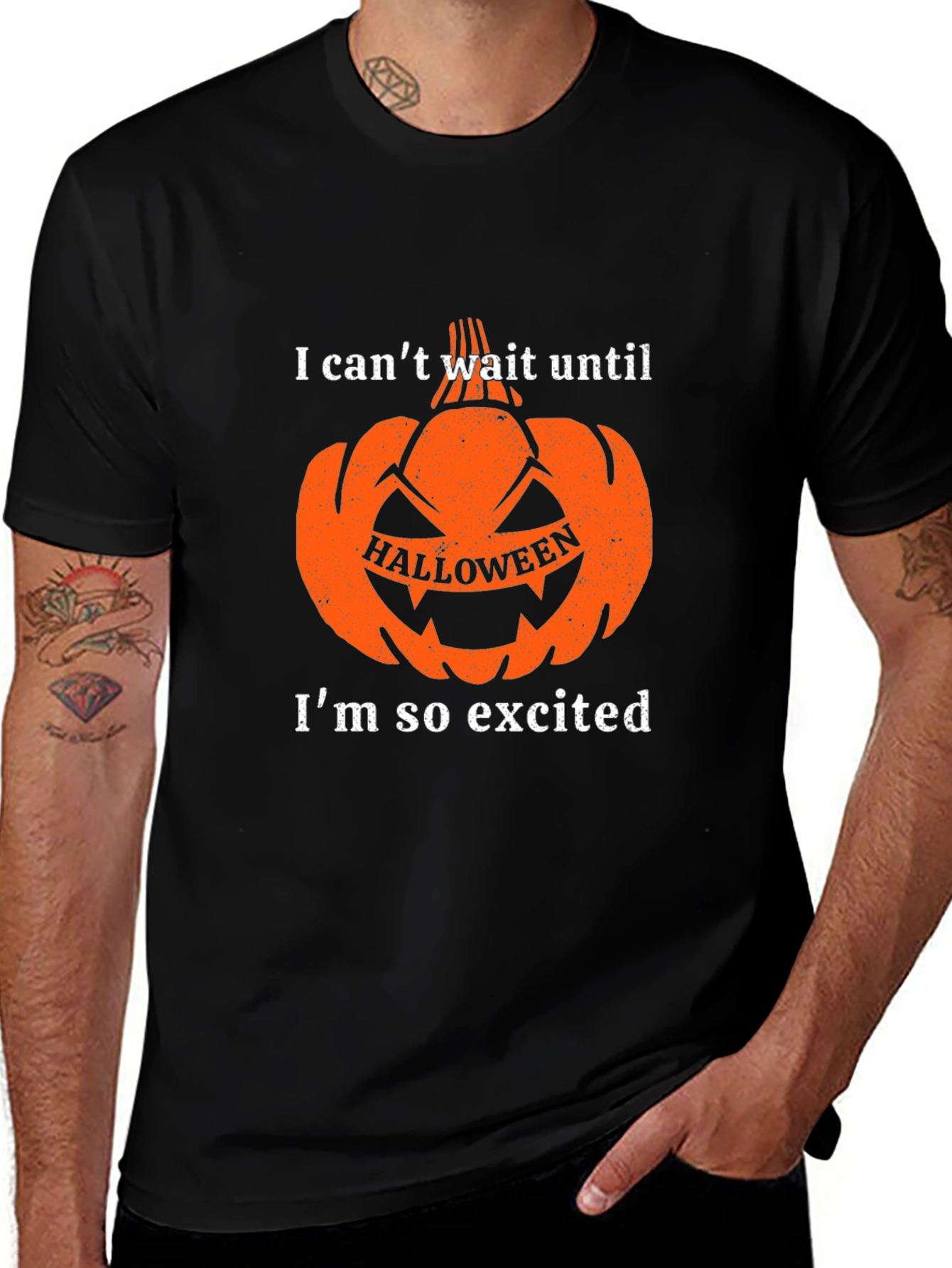 Halloween Pumpkin T-Shirt: Excited for Spooky Season!