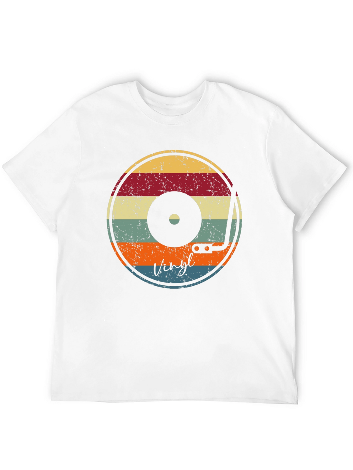 Vintage Vinyl Record T-Shirt - Retro Music Lover Tee