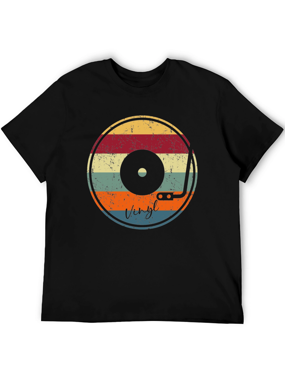 Vintage Vinyl Record T-Shirt - Retro Music Lover Tee