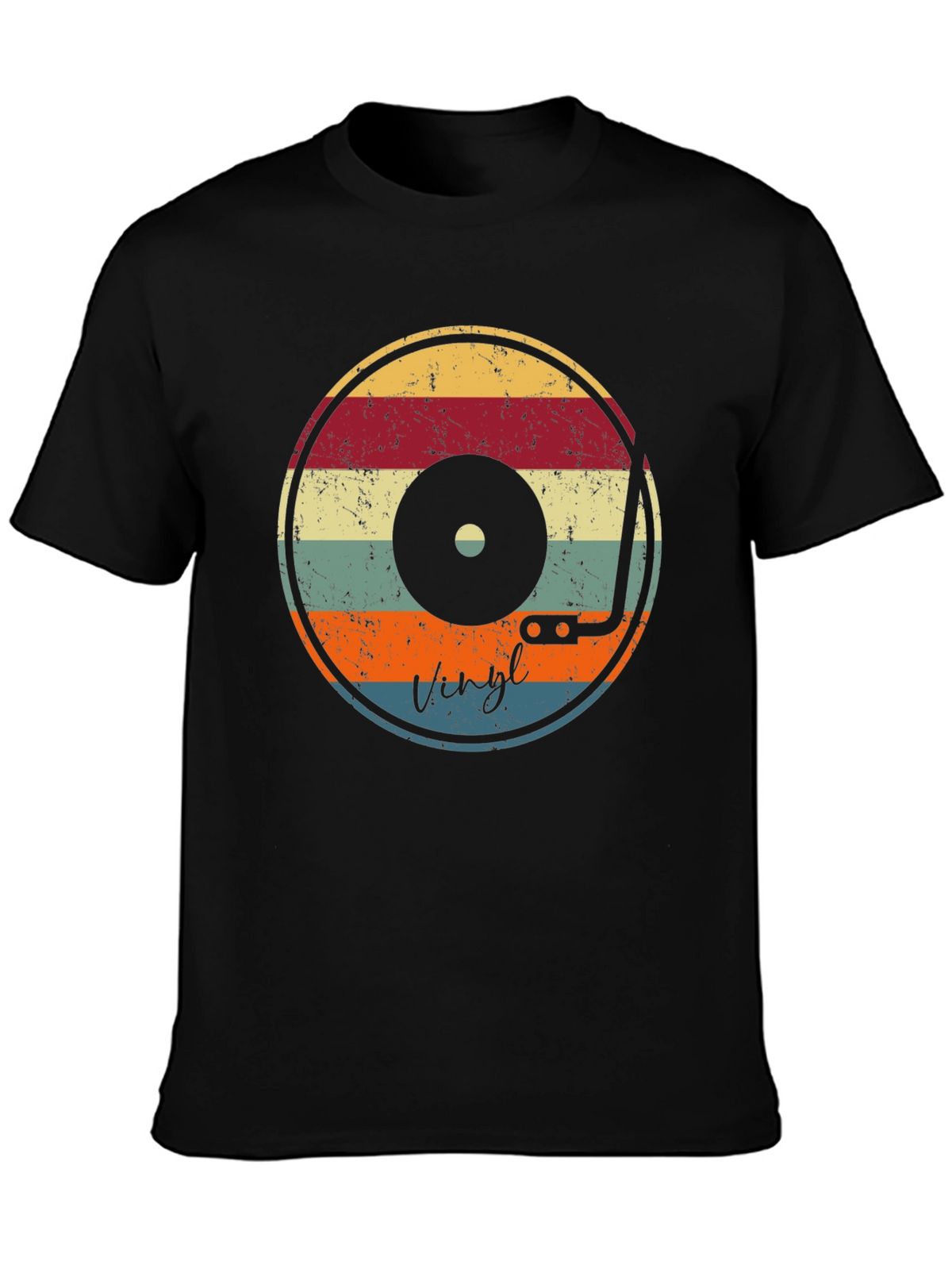 Vintage Vinyl Record T-Shirt - Retro Music Lover Tee