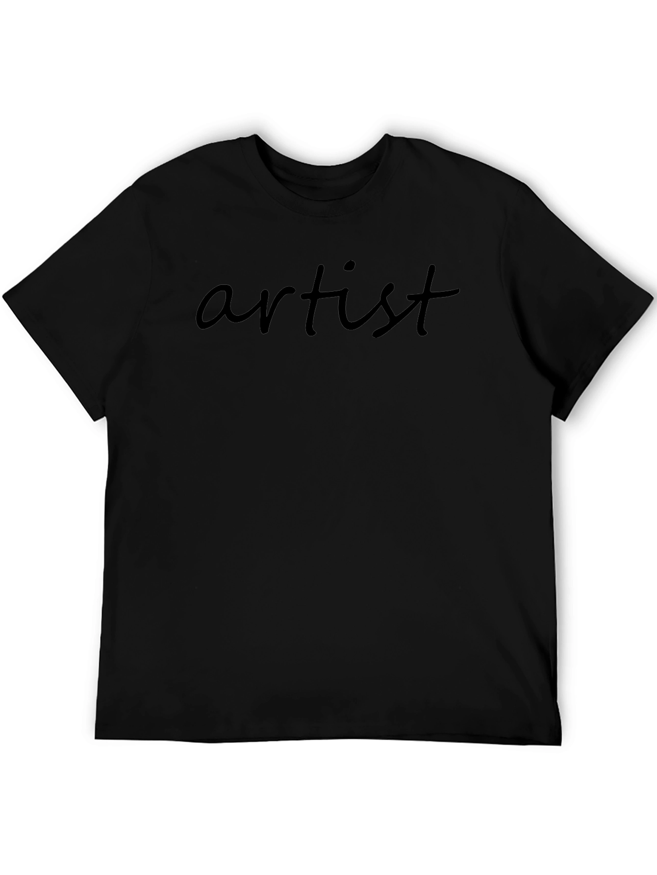 Artist Script Black T-Shirt