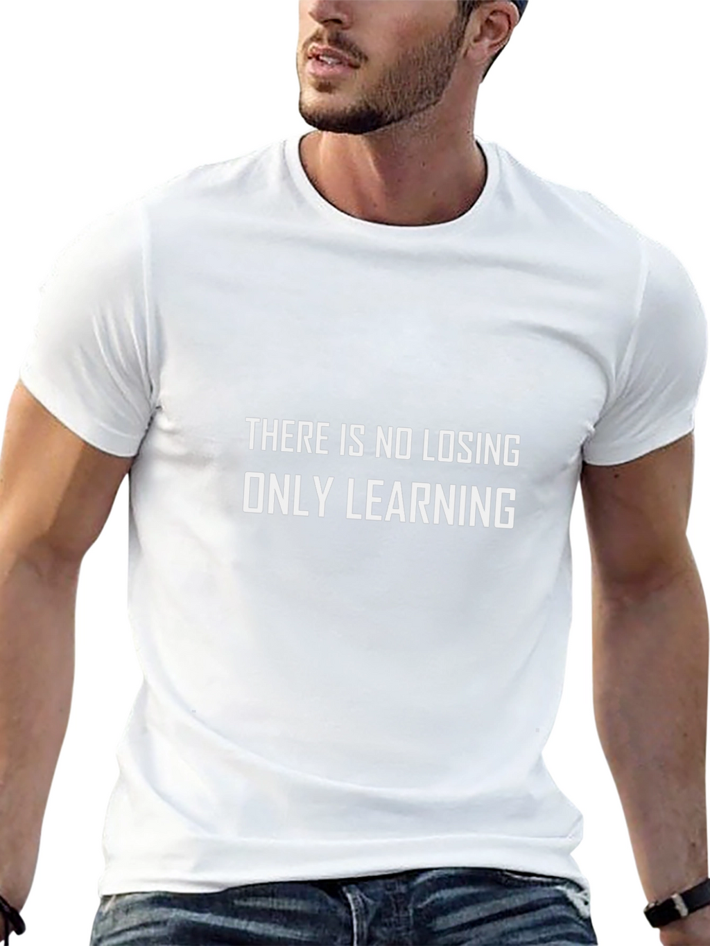 Motivational T-Shirt - No Losing Only Learning