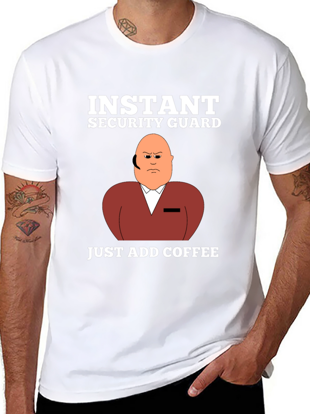 Instant Security Guard Funny Graphic T-Shirt