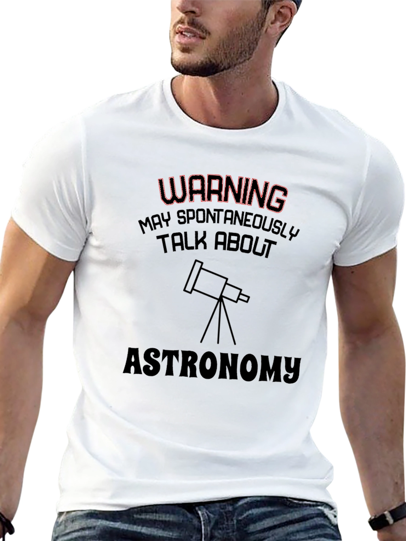 Astronomy Enthusiast T-Shirt - Warning: May Spontaneously Talk!