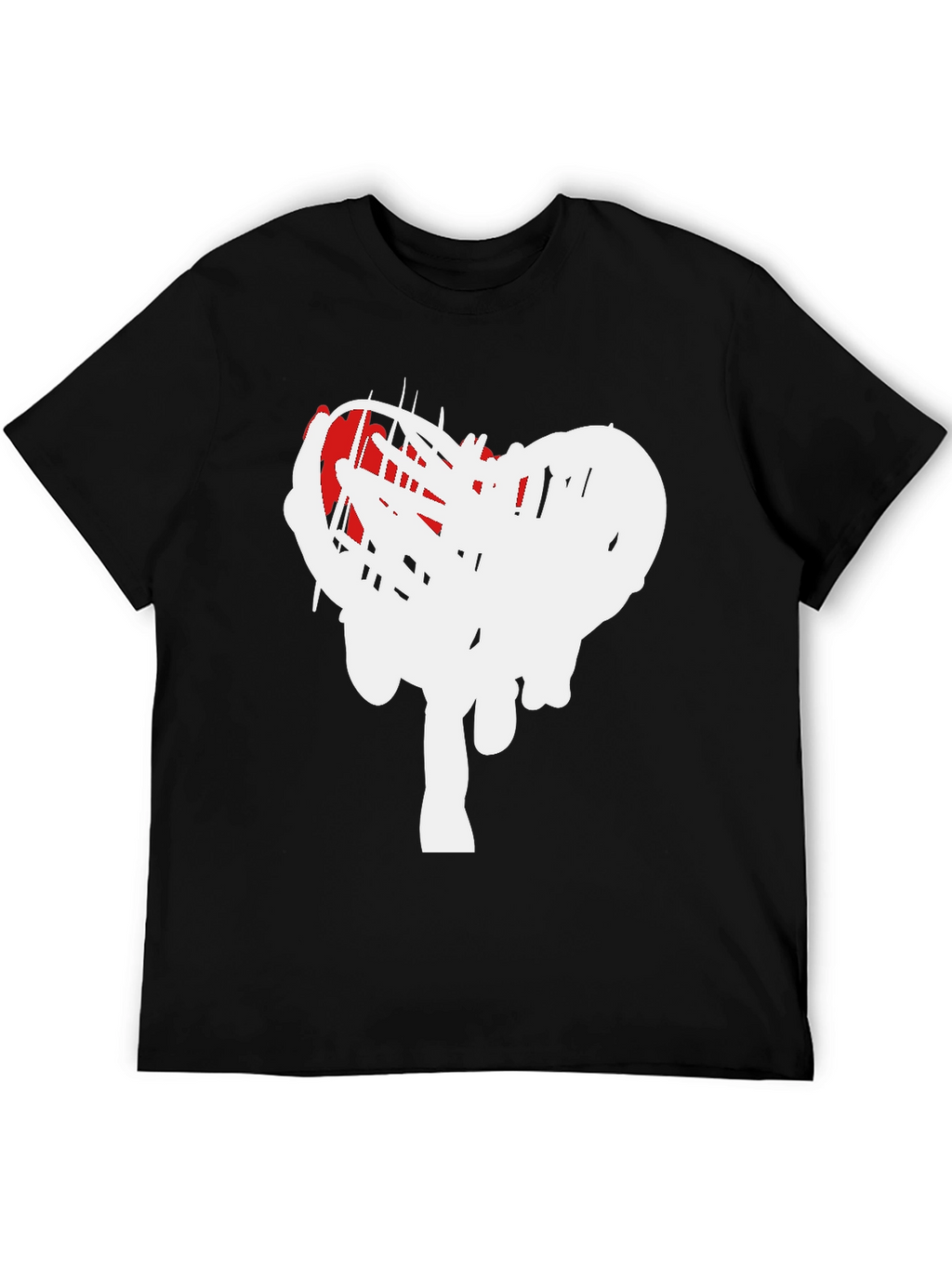 Modern Heart Scribble Graphic T-Shirt