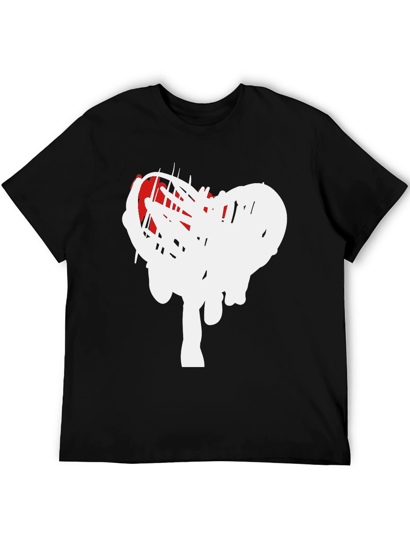 Modern Heart Scribble Graphic T-Shirt