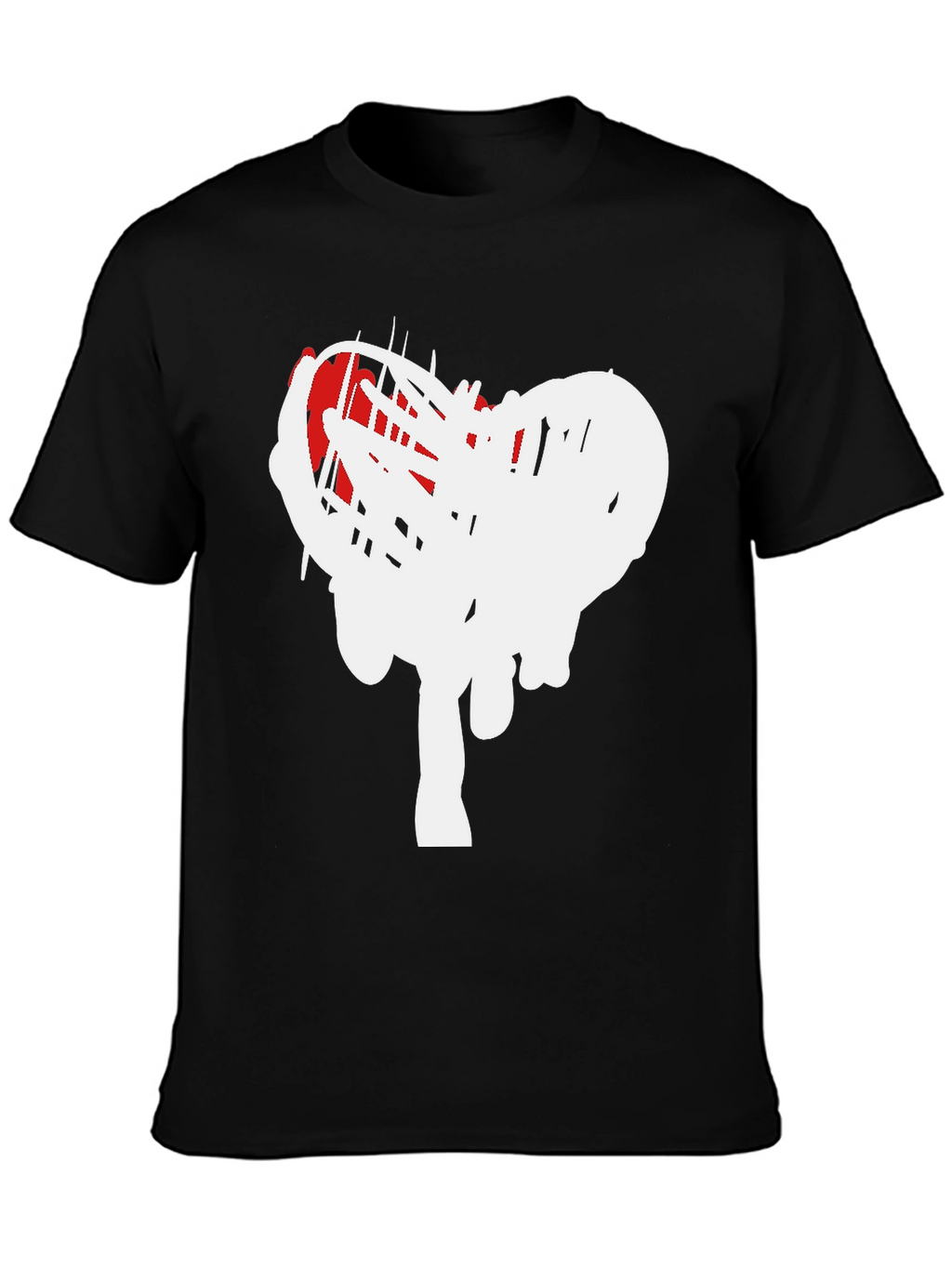 Modern Heart Scribble Graphic T-Shirt