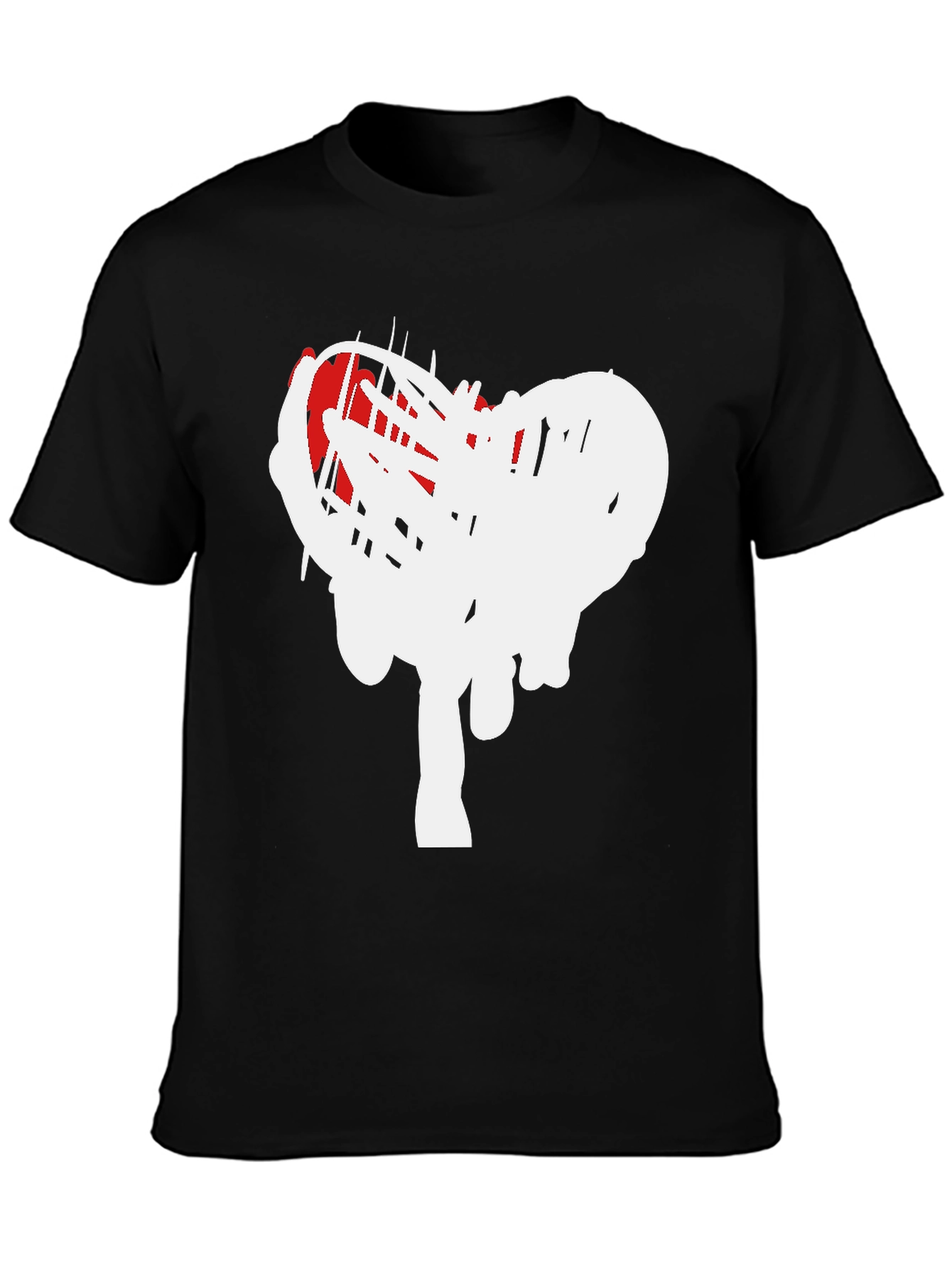 Modern Heart Scribble Graphic T-Shirt