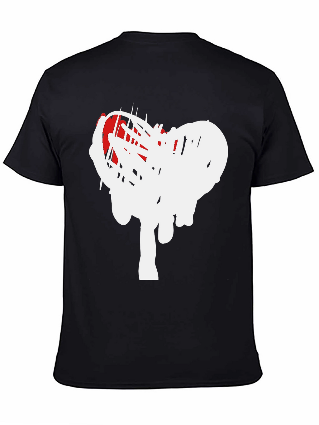 Modern Heart Scribble Graphic T-Shirt