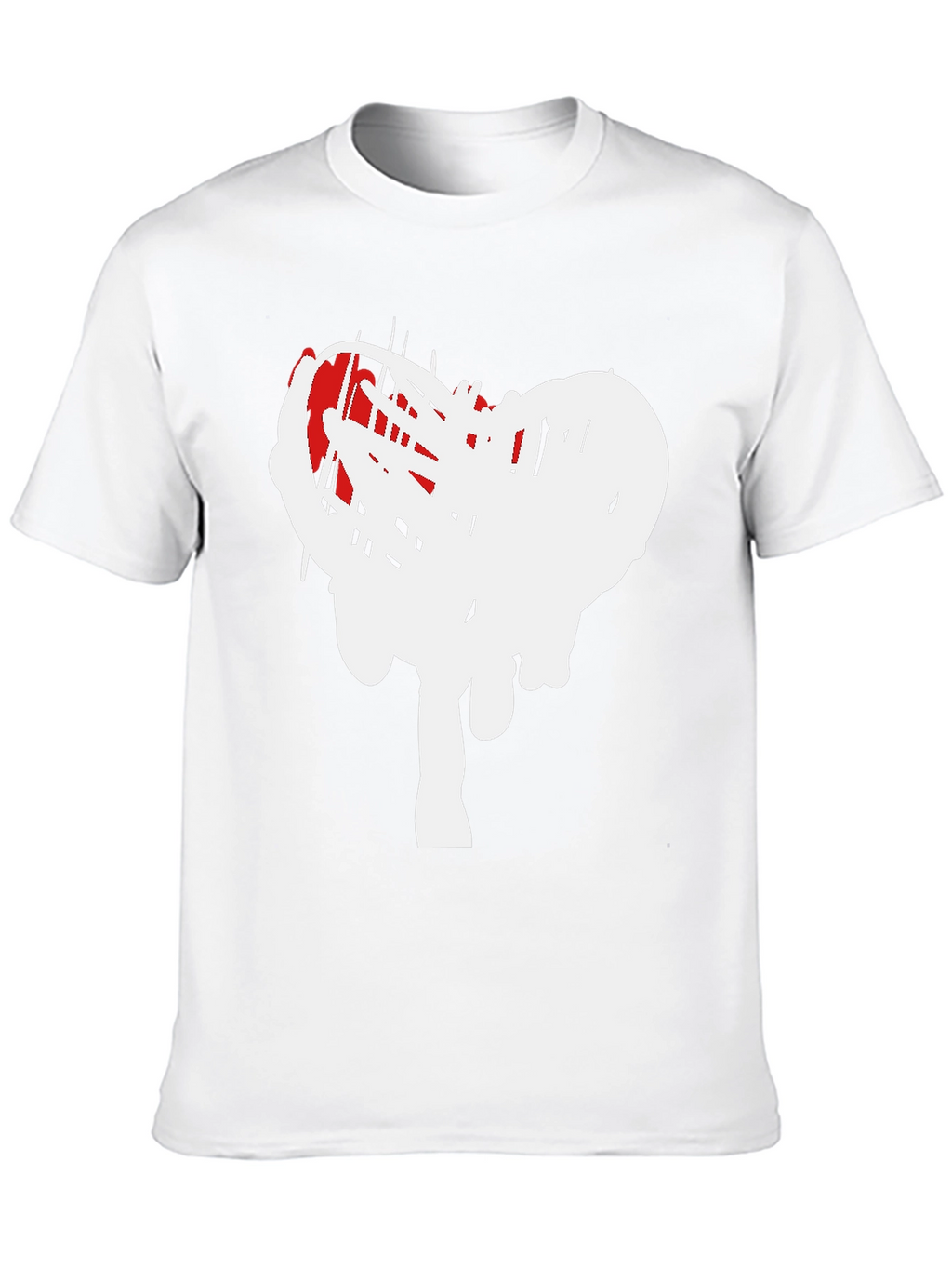 Modern Heart Scribble Graphic T-Shirt