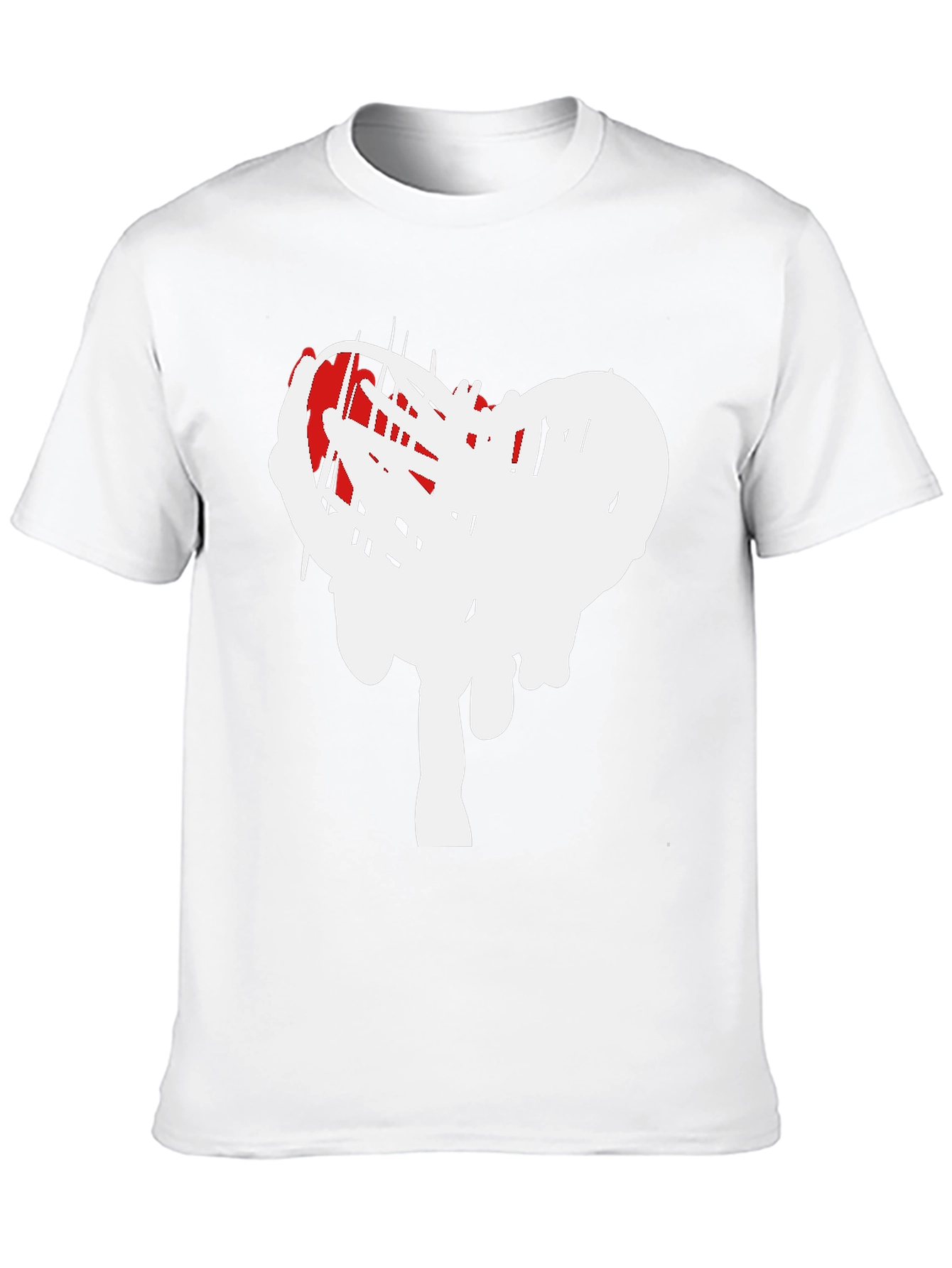 Modern Heart Scribble Graphic T-Shirt