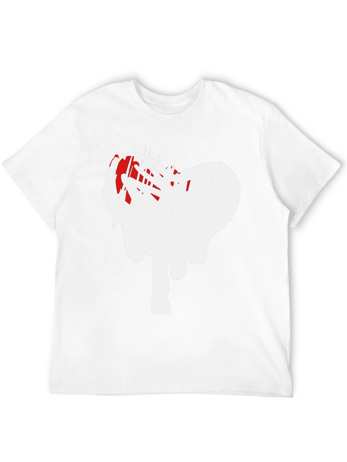 Modern Heart Scribble Graphic T-Shirt