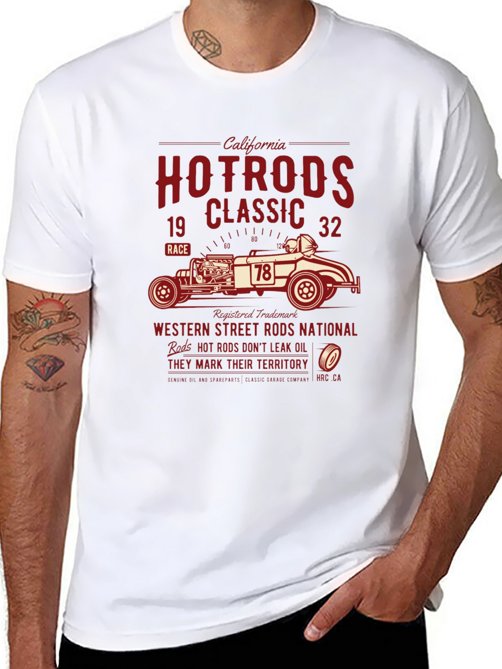 Hot Rods Classic Black T-Shirt