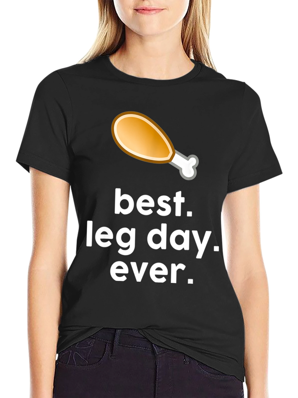 Best Leg Day Ever Graphic T-Shirt - Black