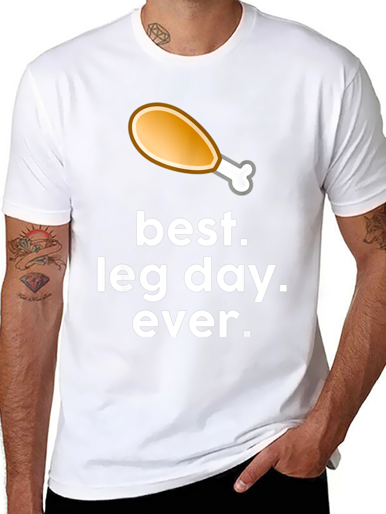 Best Leg Day Ever Graphic T-Shirt - Black