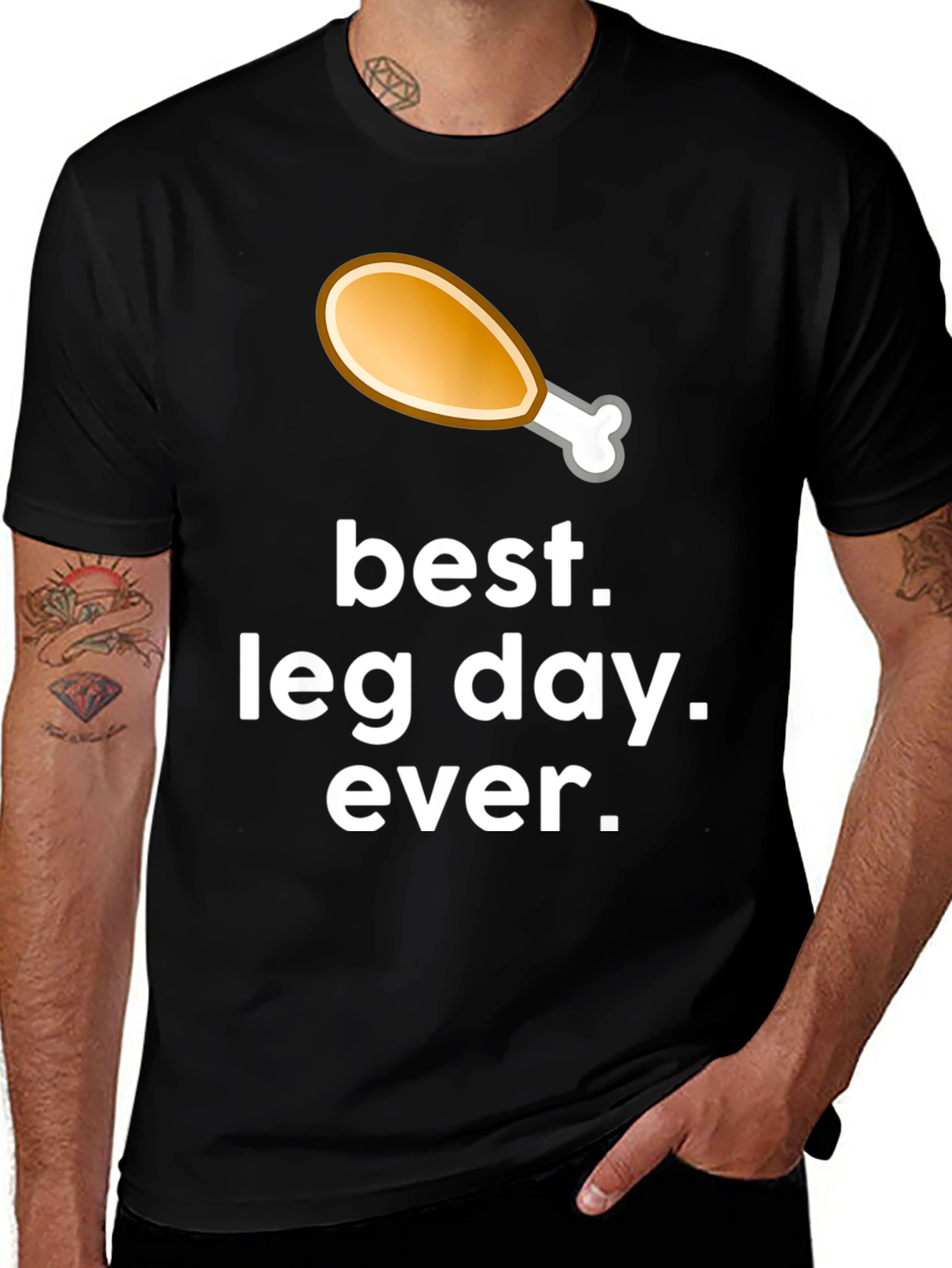 Best Leg Day Ever Graphic T-Shirt - Black
