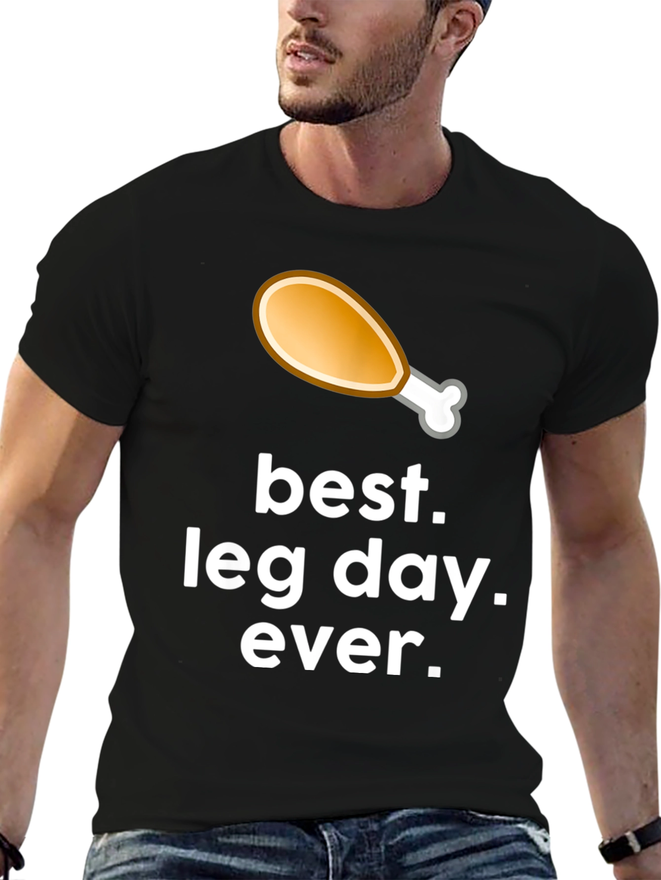 Best Leg Day Ever Graphic T-Shirt - Black
