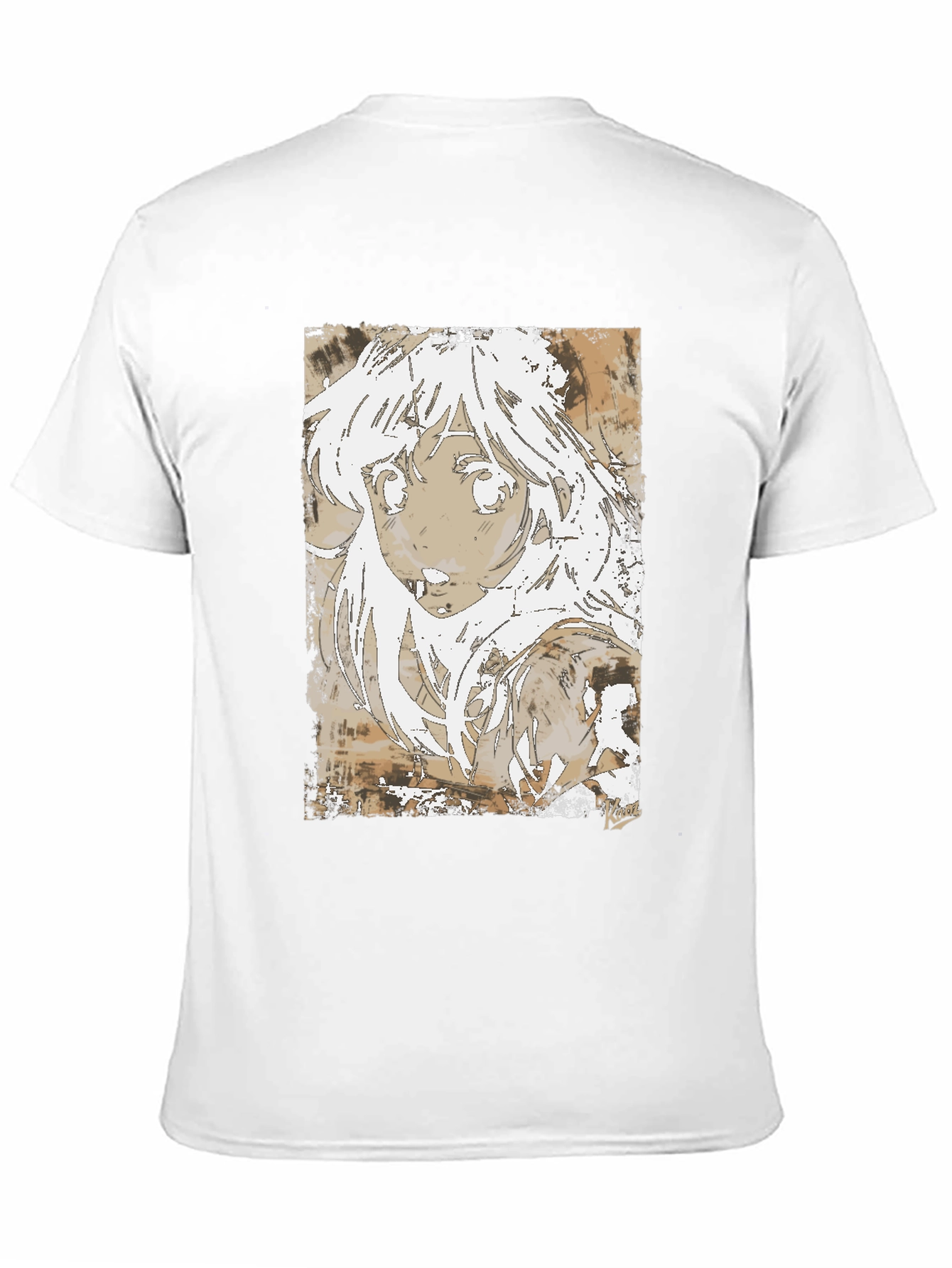 Anime Girl Graphic Tee - Stylish Black Cotton T-Shirt