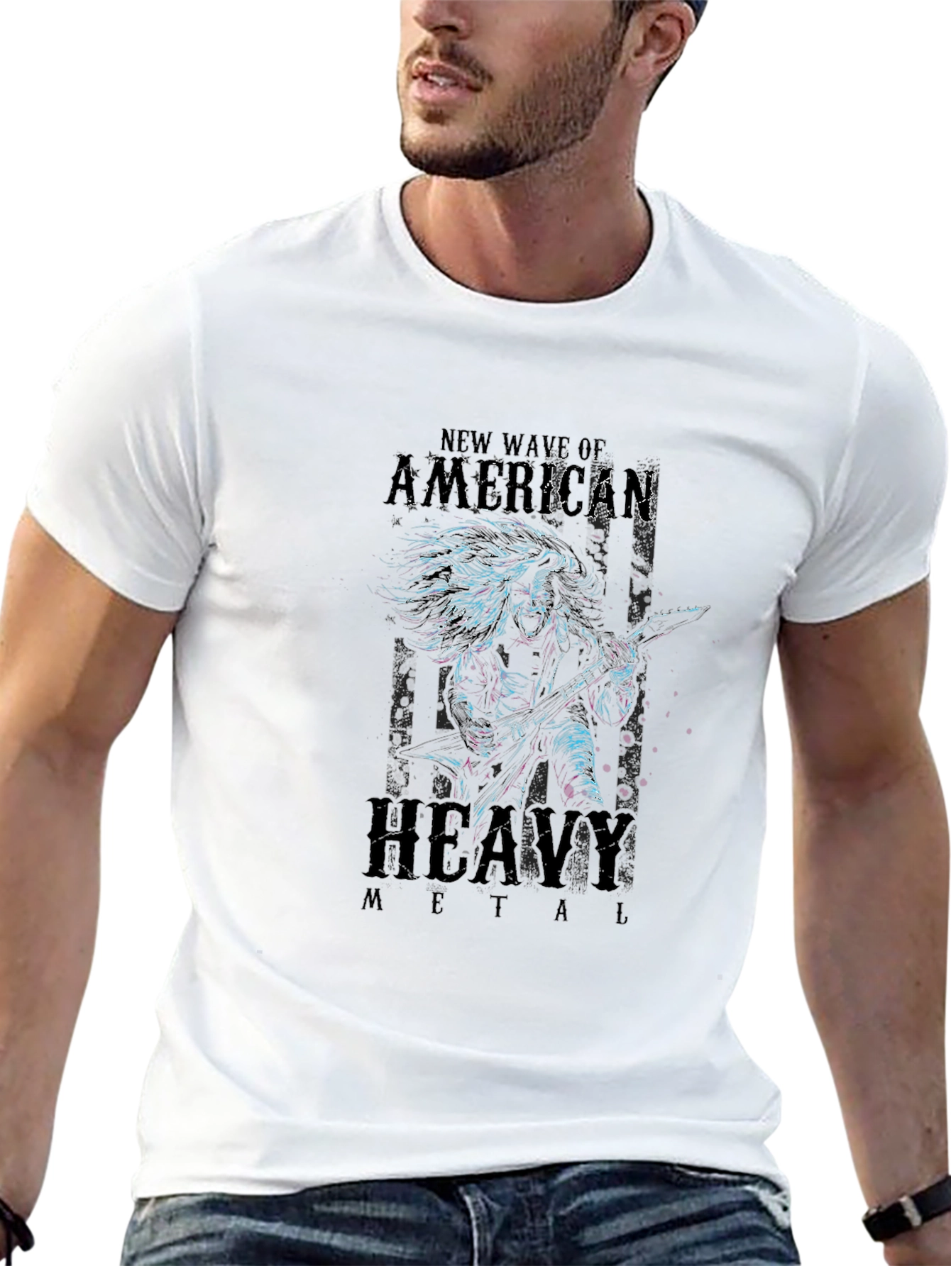American Heavy Metal T-Shirt - Rock & Roll Tee