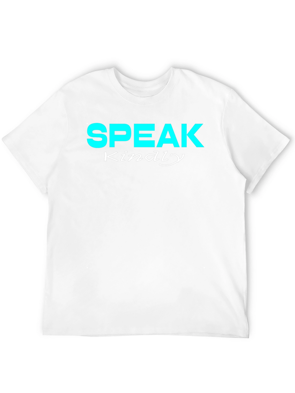 Speak Kindly Graphic Tee - Black Cotton T-Shirt