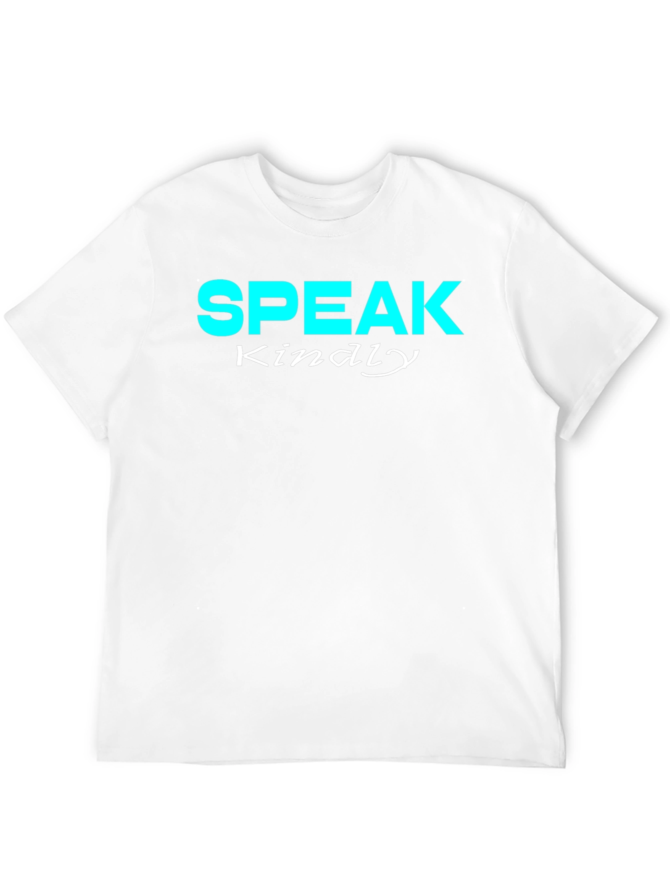 Speak Kindly Graphic Tee - Black Cotton T-Shirt
