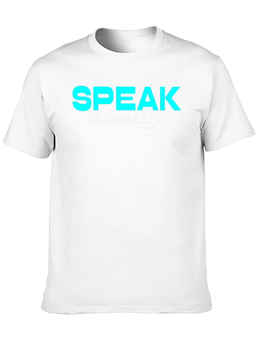 Speak Kindly Graphic Tee - Black Cotton T-Shirt