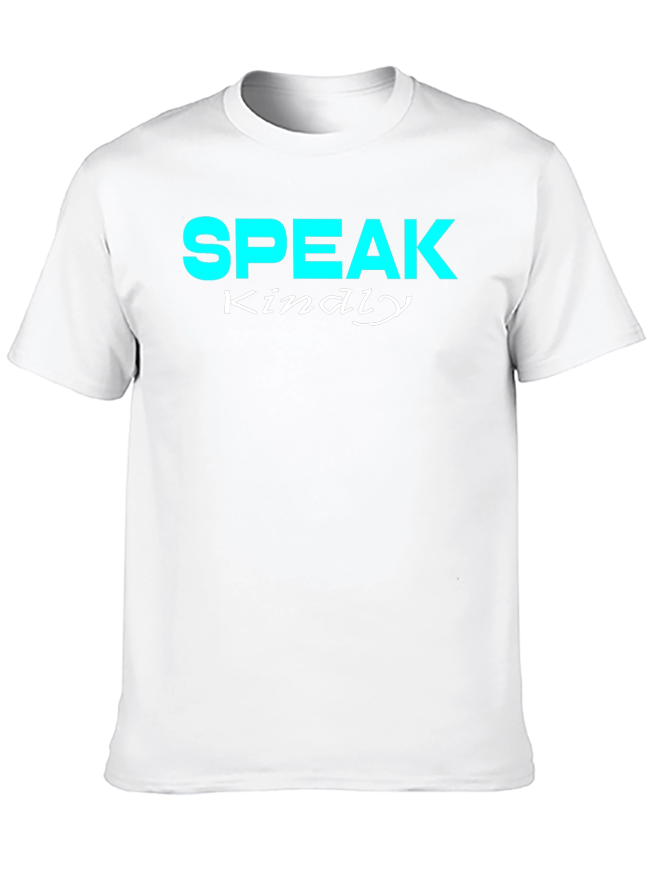 Speak Kindly Graphic Tee - Black Cotton T-Shirt