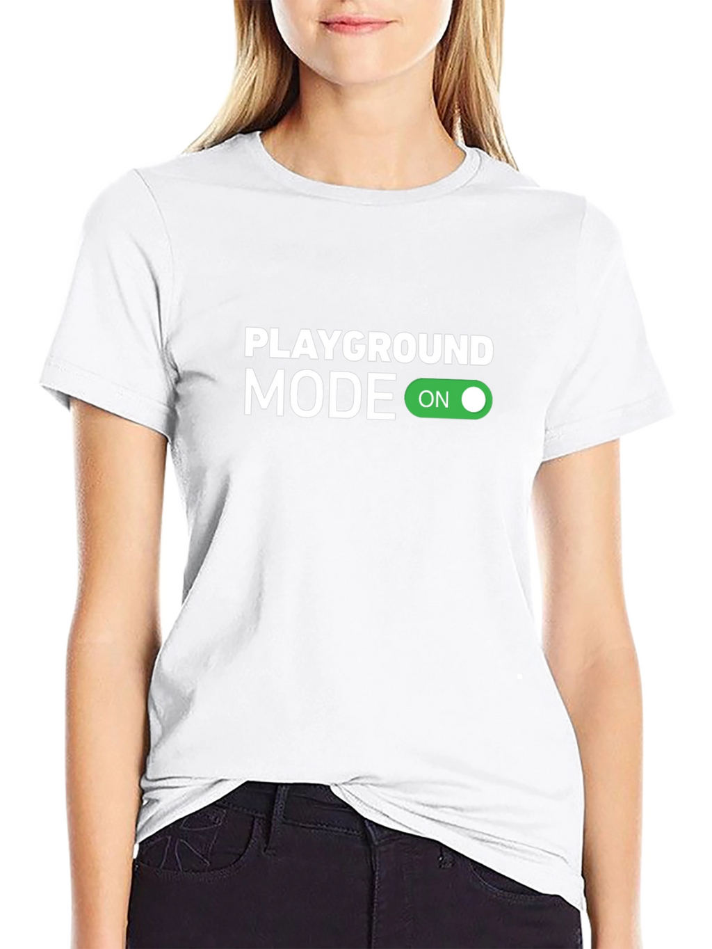 Playground Mode On Black T-Shirt